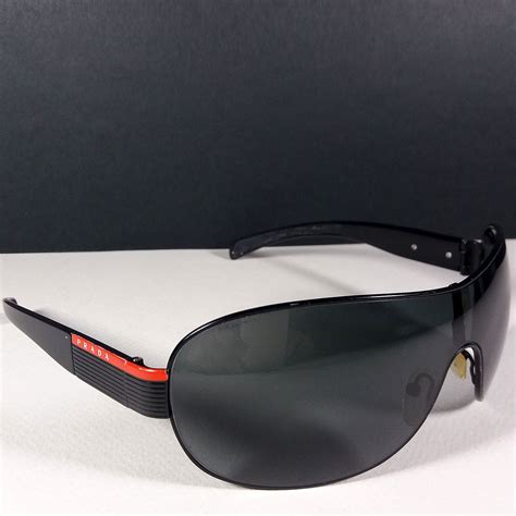 black prada sunglasses sps 50q 64 18 dg0-1a1 130 3n|Prada Lifestyle Black Rubber/matte Black Sunglasses PS 50QS .